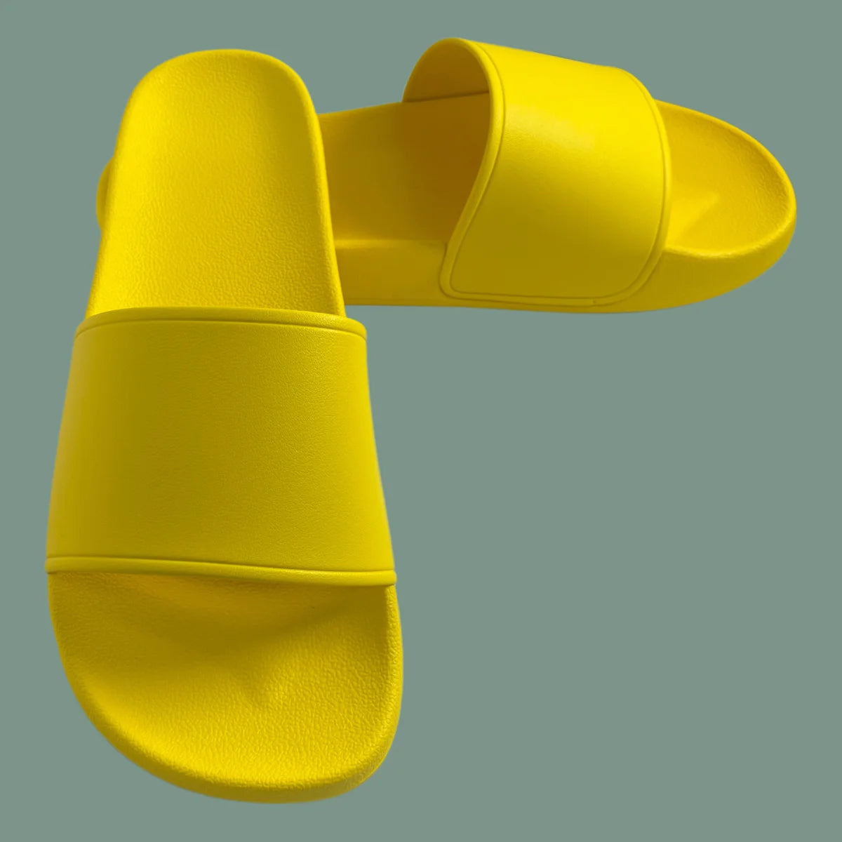 Factory Wholesale Custom Logo PVC PU Slippers Embossed Printing Flip Flops Anti-Slippery Waterproof Features Mesh Company Use