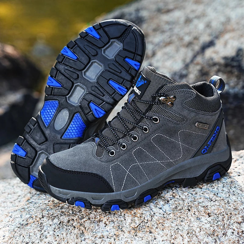 Unisex Trekking Walking Shoes High Top Outdoor Hiking Shoes Big Size 36-47