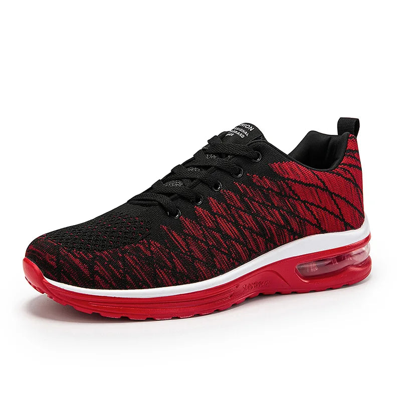 Road Running Minimal Shoes Men's Women's Jogger Jogging Sneakers Air Cushion Mesh Athletic Low-top Lace up Sport Light-weight