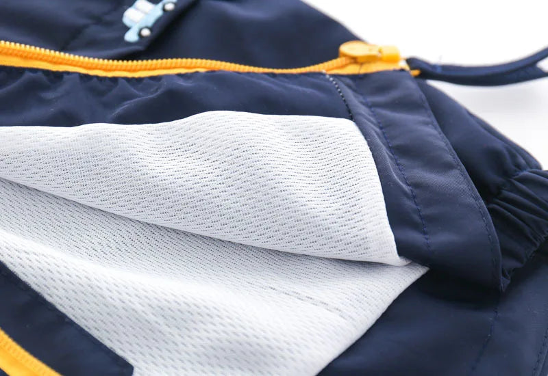 Abrigos de primavera y otoño para niños, chaquetas para niños, cortavientos con capucha y bolsillo, prendas de vestir exteriores con cremallera, ropa para bebés de 2 a 7 años