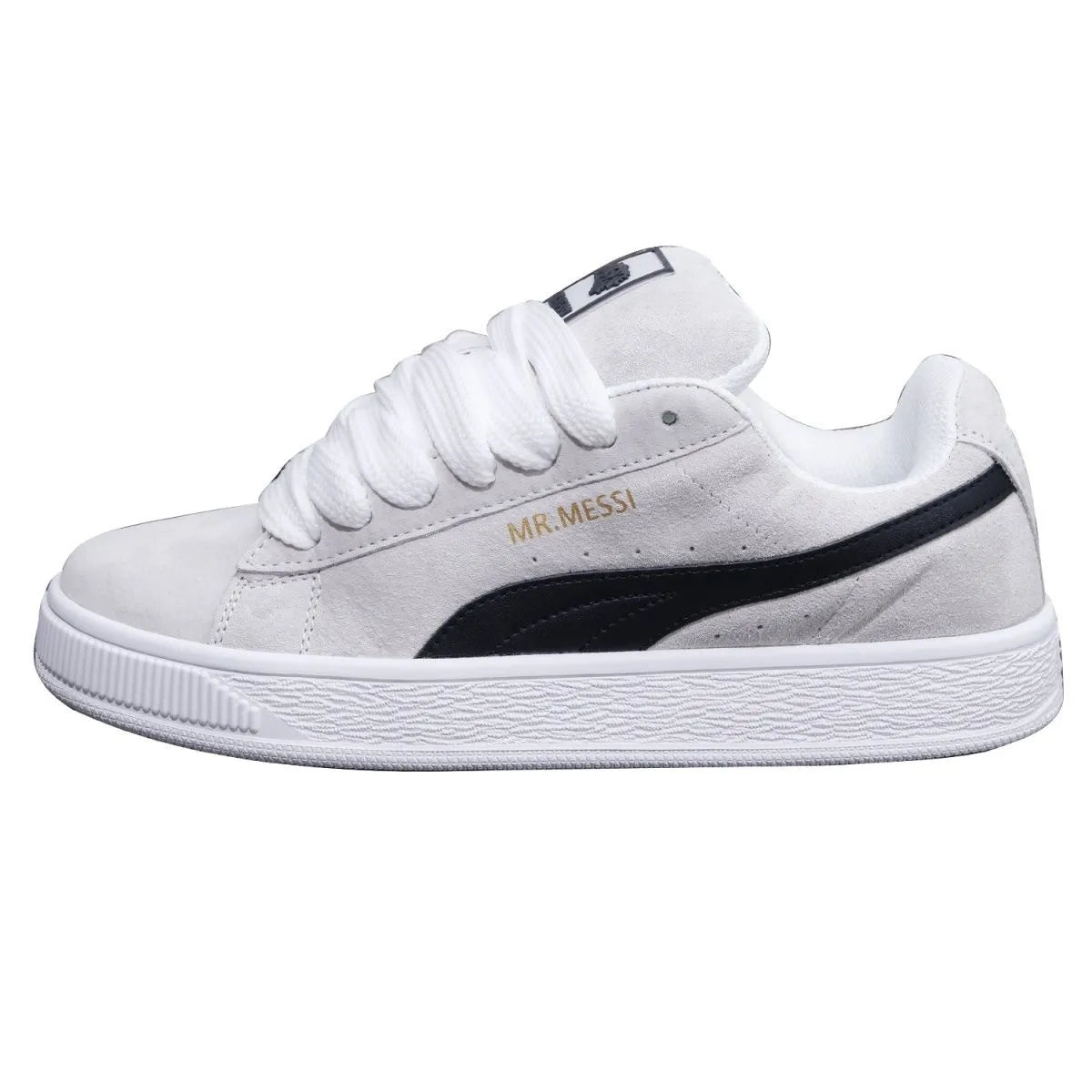 New Couple Bread Shoes Low Top Thick Sole Fashion Versatile Retro Trendy White Casual Skate Shoes