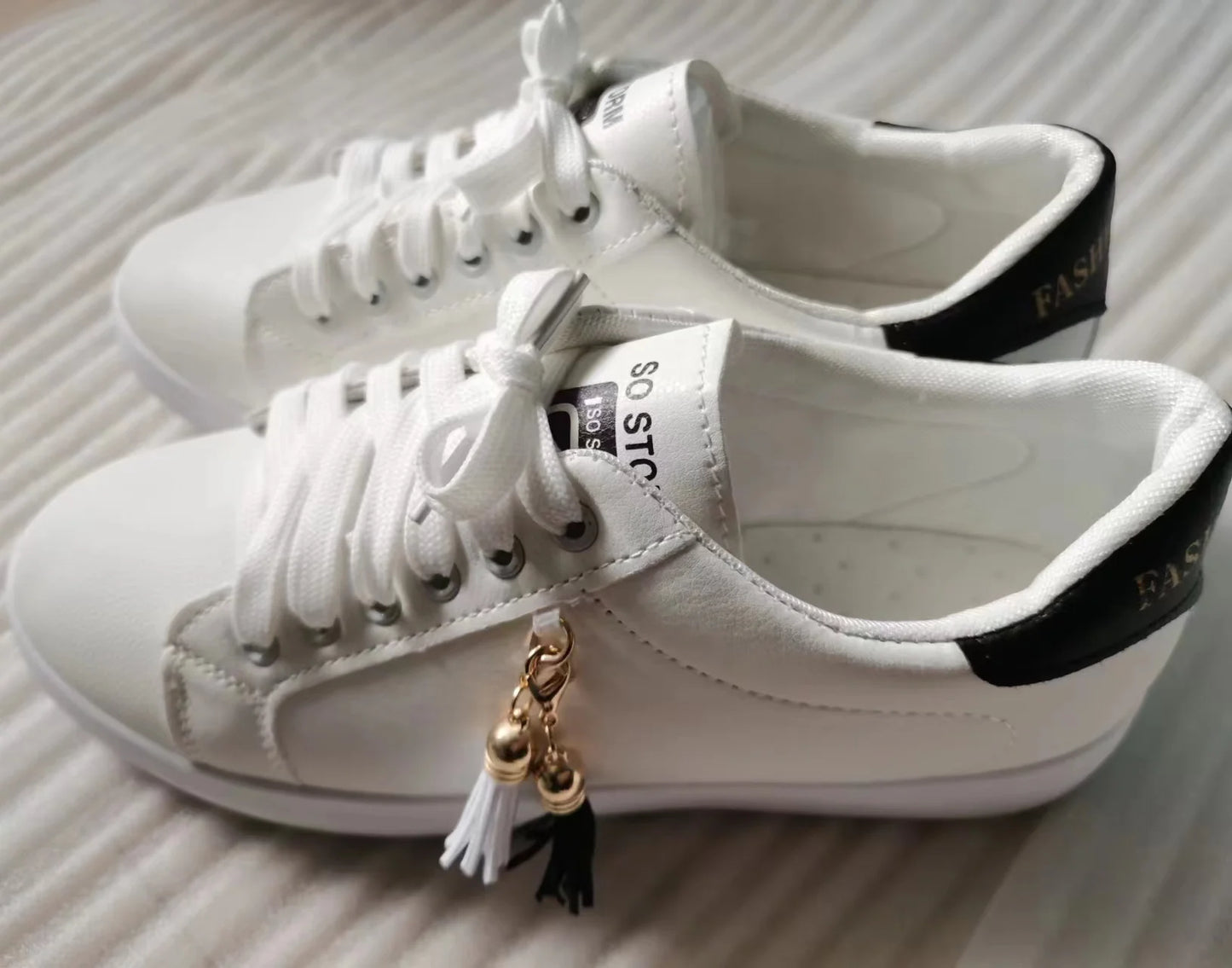 Custom White Flat Shoes Women Fashion Sneakers Casual Shoes 35-40 for Women