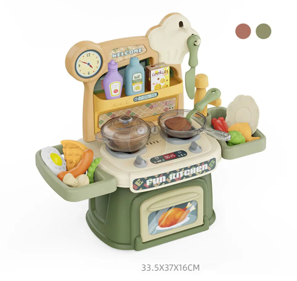 Juguetes de cocina para niños, vajilla simulacional, juego de simulación, juego de Chef, juego de rol, mesa de comida, juguete educativo para niños, regalo