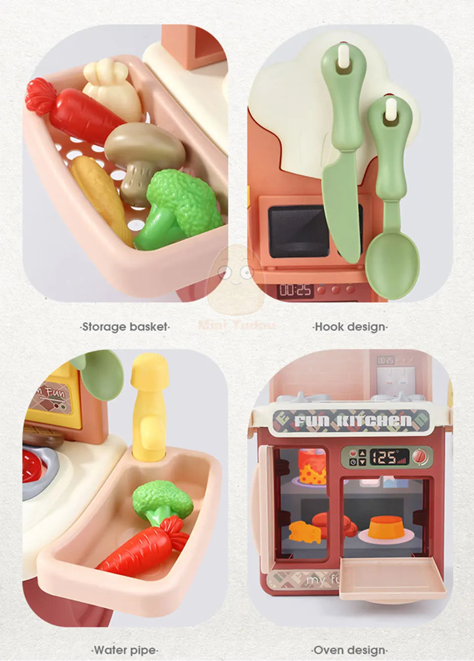 Juguetes de cocina para niños, vajilla simulacional, juego de simulación, juego de Chef, juego de rol, mesa de comida, juguete educativo para niños, regalo