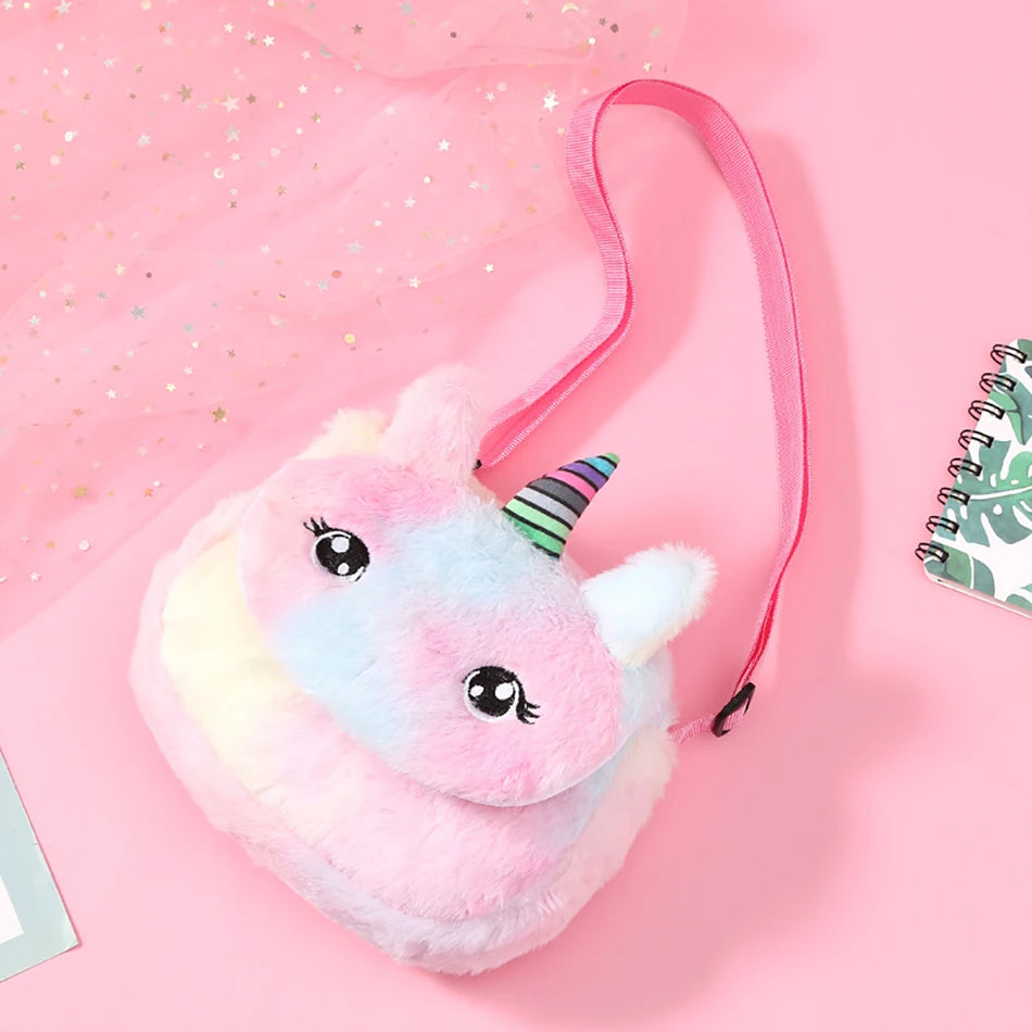 Mochila escolar de dibujos animados de unicornios para niñas, morral 3D de piel de viaje, bonito, regalo para niños