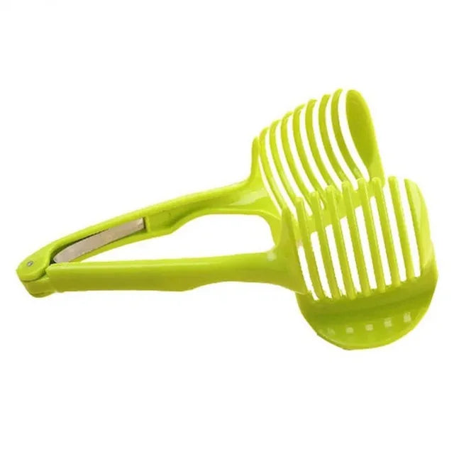 Utensilio de cocina de acero inoxidable, práctico soporte para cebollas, patatas, tomate, cortador de frutas y verduras, accesorios de CF-228