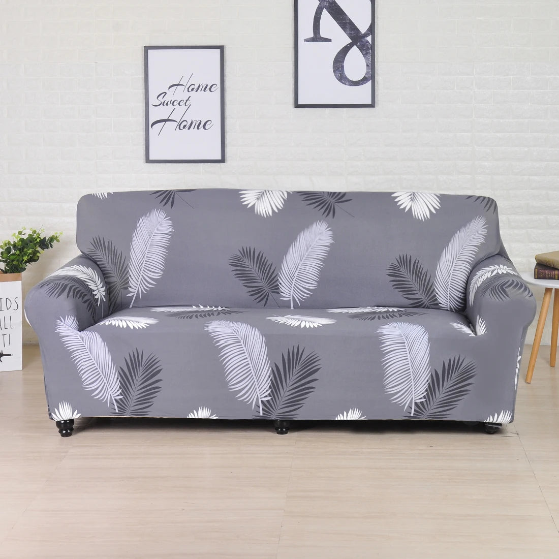 Funda de sofá de 1 pieza, funda de sofá elástica estampada/impresa para sofá esquinero de sala de estar, funda de sofá en forma de L