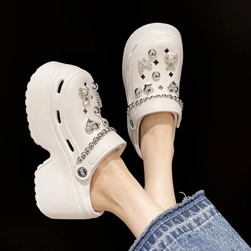 Comfortable Soft Sandali Donna Summer Thick Bottom Slides 2024  Platform Sandals