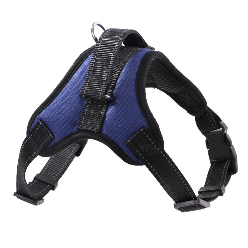 Arnés ajustable para perros y gatos con correa reflectante y transpirable para perros pequeños y grandes, chaleco, suministros para mascotas