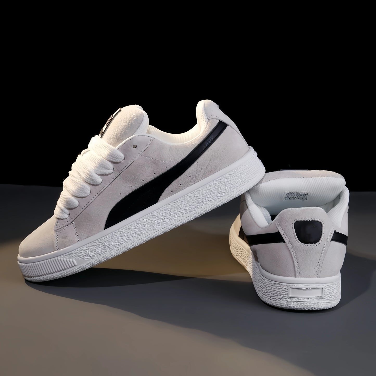 IStapromo Gifts Casual Classic Low-top Running Shoes for Men Women PU/Artificial Leather Upper Rubber Outsole