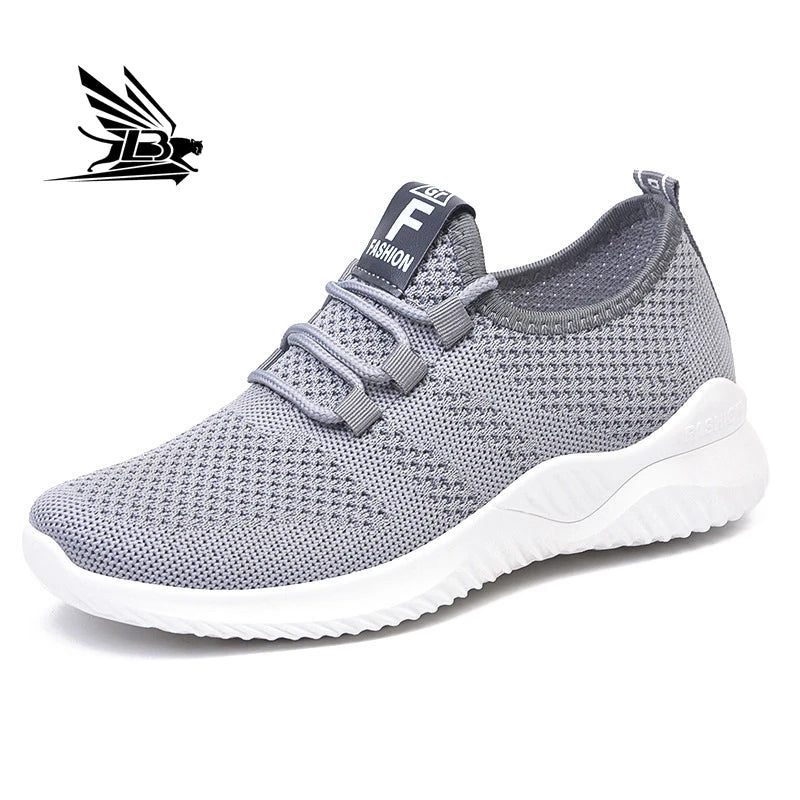 Women's Fashion Casual Sport Walking Sneakers Wholesale New Styles Disposable Breathable Flexible Tennis Shoes for Ladies