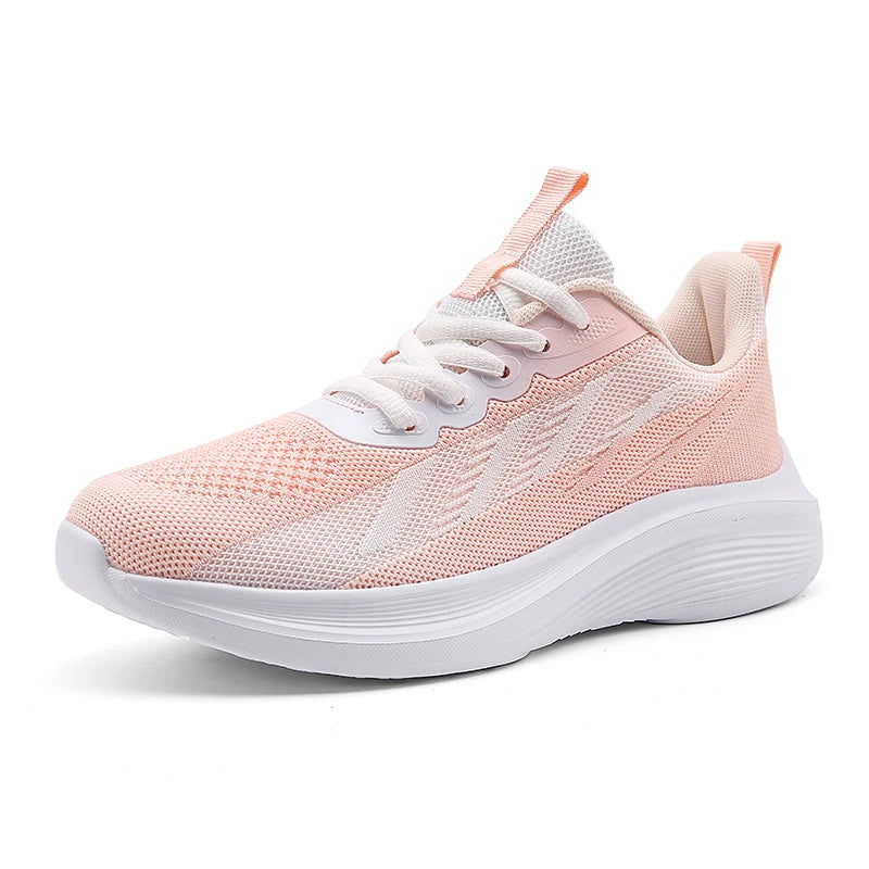 Women's Road Running Shoes Jogger Jogging Sneakers Track Trail-running Shoes Running Minimal Stretch Fabric Athletic Air Mesh