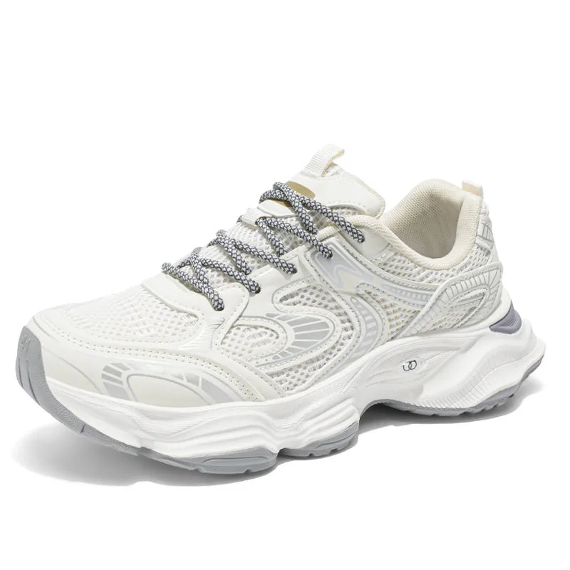 Men's Breathable Mesh Chunky Dad Shoes Thick Cushioned Sole Retro Casual Sneakers for Daily Streetwear