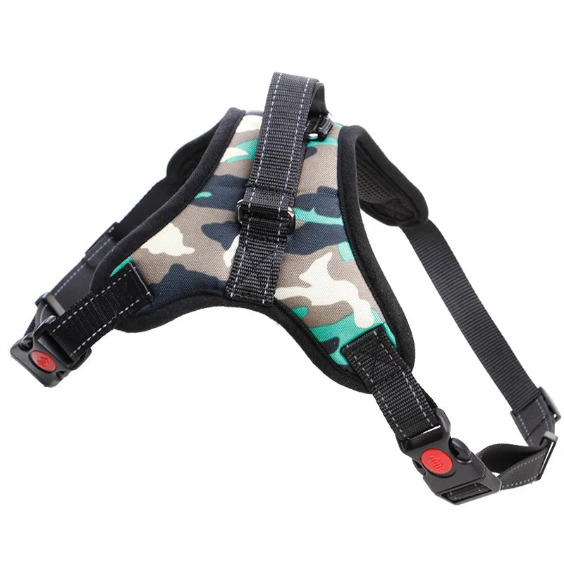 Arnés ajustable para perros y gatos con correa reflectante y transpirable para perros pequeños y grandes, chaleco, suministros para mascotas