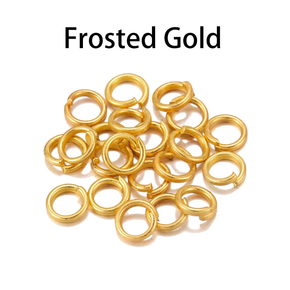 50-200 unids/lote 3-20mm anillos de salto conectores de anillos divididos para joyería Diy encontrar accesorios suministros al por mayor