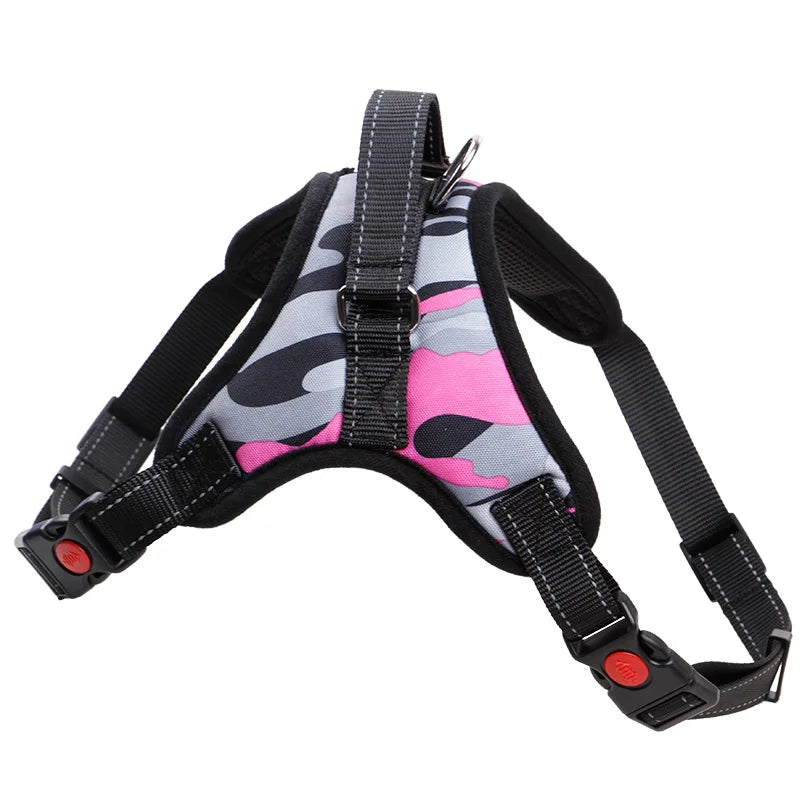 Arnés ajustable para perros y gatos con correa reflectante y transpirable para perros pequeños y grandes, chaleco, suministros para mascotas