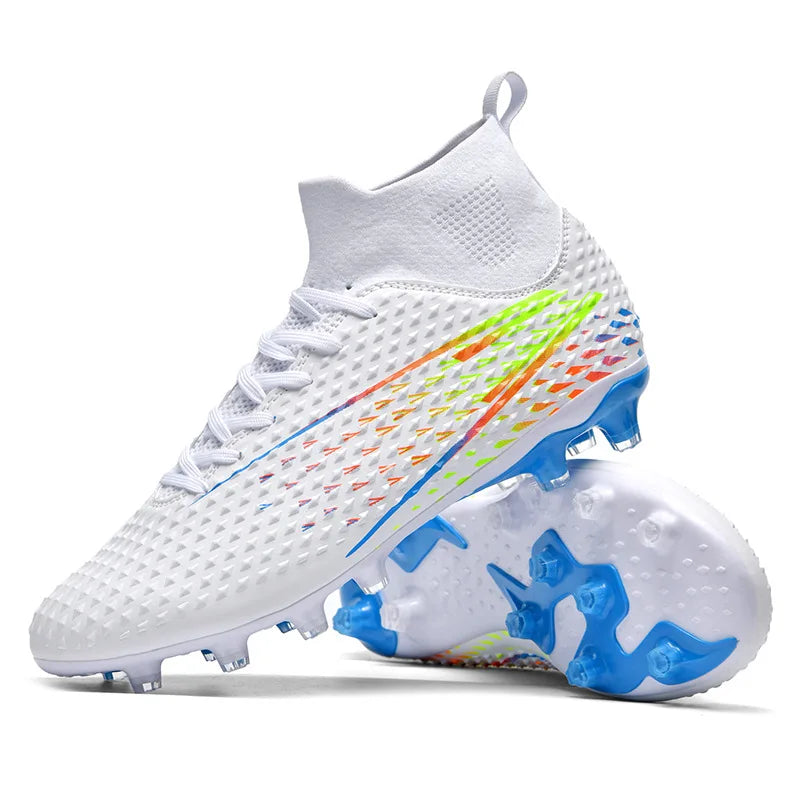 Manufacturers Direct Sales of High Top Youth Long Nail Football Shoes Fashion Casual Football Sports Shoes