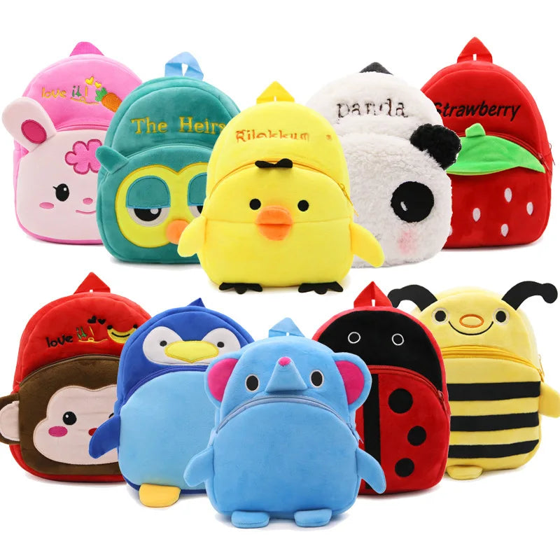 Mochilas de animales en 3D para niños y niñas, mochilas escolares con dibujos de pingüinos, juguetes de guardería, regalos, mochilas escolares