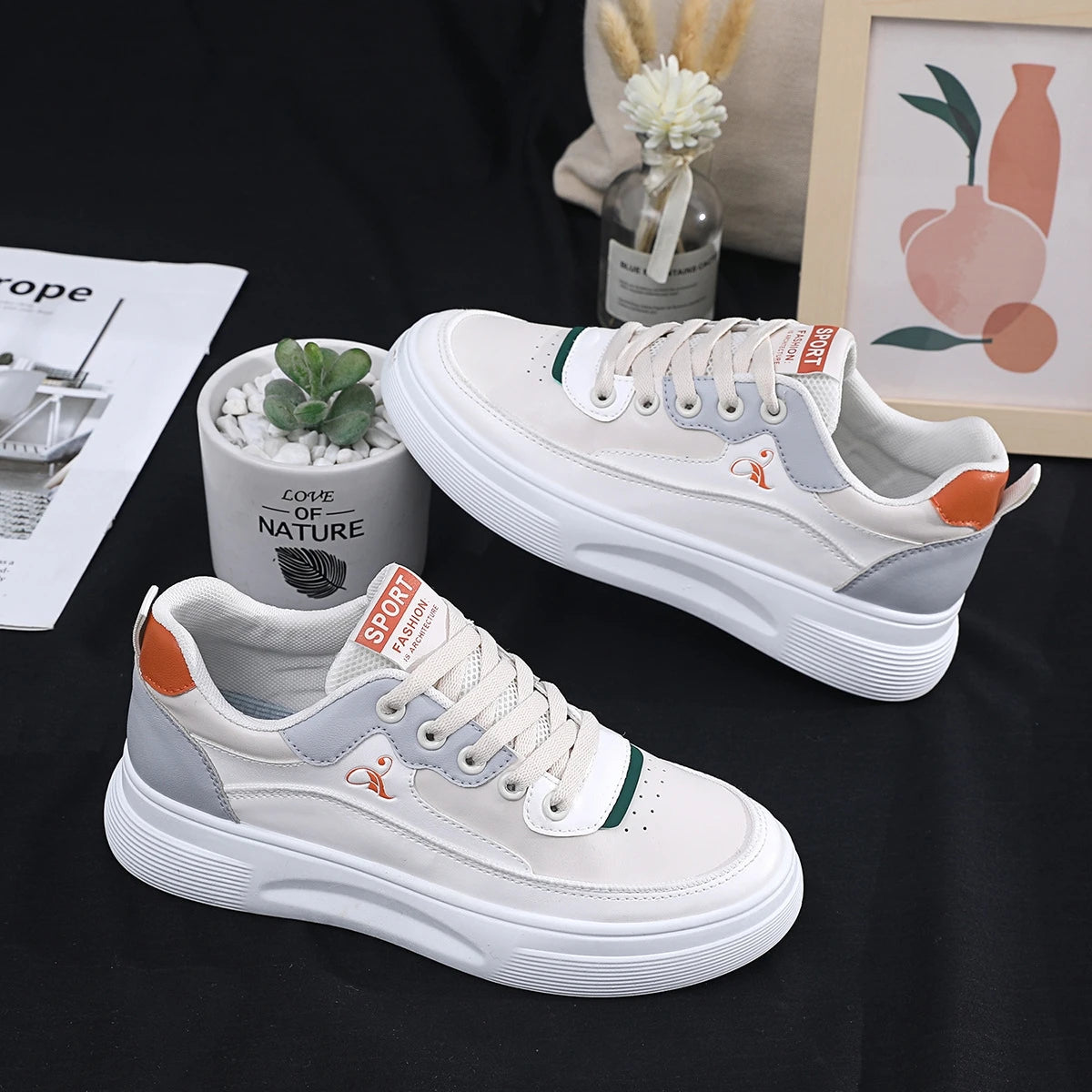 High Quality Women Shoes Hot Design Wholesale Fashion Sneakers Chunky Sneaker Thick Bottom Shoe Casual Couple Sport Walking Shoe