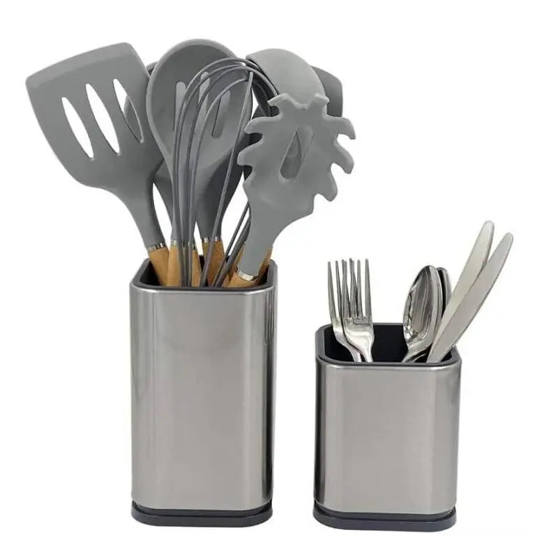 Organizador de cocina, soporte para utensilios de cocina para encimera, organizador de almacenamiento de utensilios de cocina grande para espátula, cuchara, utensilio