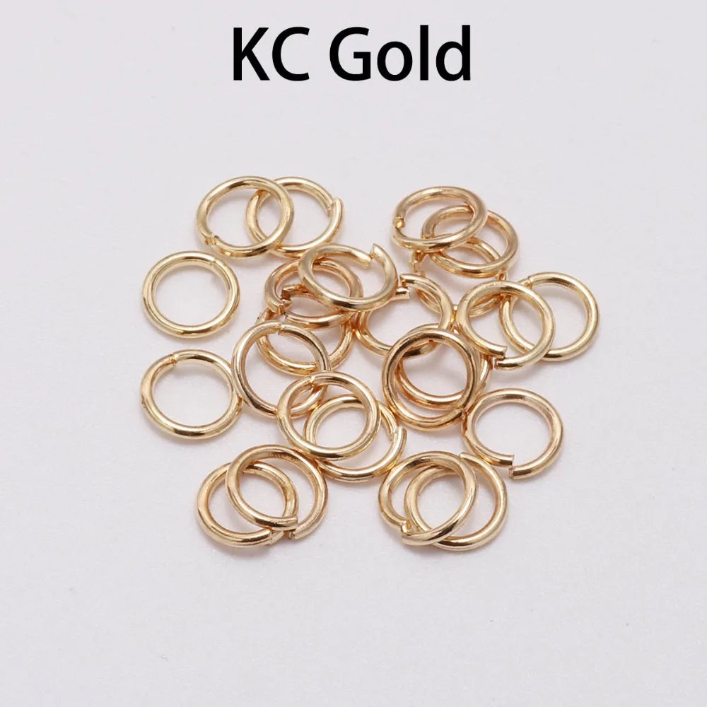 50-200 unids/lote 3-20mm anillos de salto conectores de anillos divididos para joyería Diy encontrar accesorios suministros al por mayor