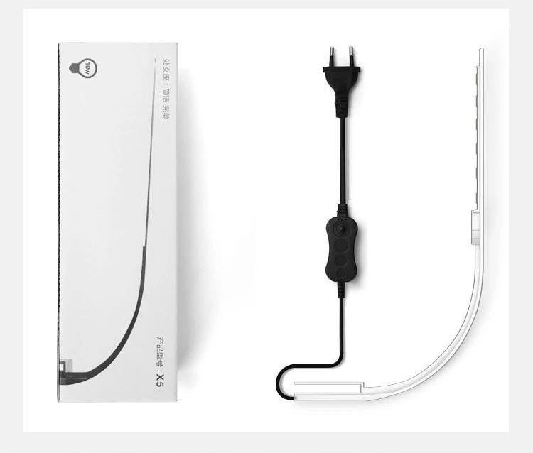 Luz LED súper delgada para acuario, iluminación para plantas, luz de cultivo de 5W/10W/15W, iluminación para plantas acuáticas, lámpara con Clip impermeable para pecera