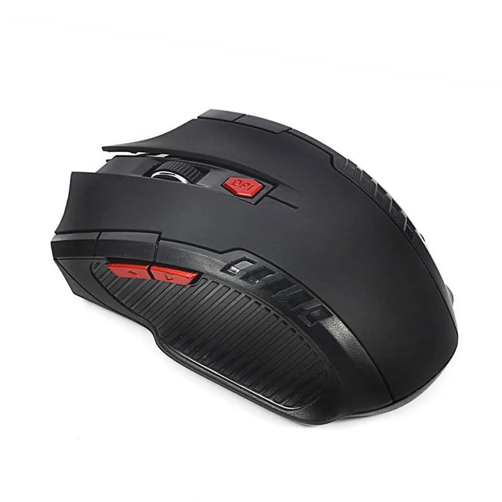 Ratón inalámbrico de 2,4G, receptor USB, 6 botones, ratones inalámbricos ópticos profesionales, ratones USB de desplazamiento derecho para ordenador portátil y PC