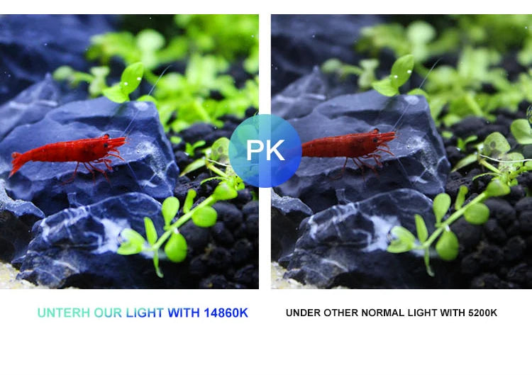 Luz LED súper delgada para acuario, iluminación para plantas, luz de cultivo de 5W/10W/15W, iluminación para plantas acuáticas, lámpara con Clip impermeable para pecera