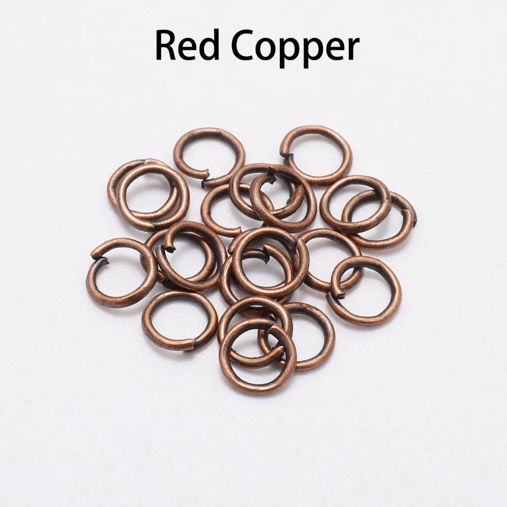 50-200 unids/lote 3-20mm anillos de salto conectores de anillos divididos para joyería Diy encontrar accesorios suministros al por mayor