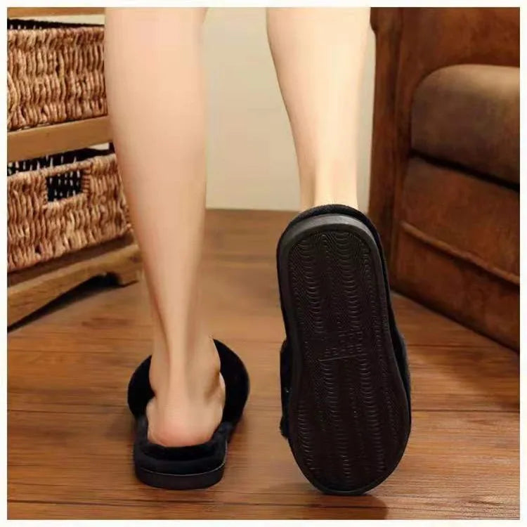 Custom logo Slide Sandals  Fur Cheap Wholesale Shoes Women Lady Flat Ladies Sandals slippers