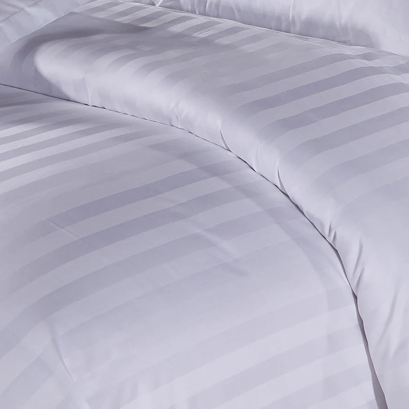 nordico funda edredon funda nordica cama 5 estrellas Hotel suave y brillante funda de edredón 100% algodón blanco líneas paralelas algodón cama hotel funda Nórdica bolsa de cama edredon funda nordica cama 150 edredones