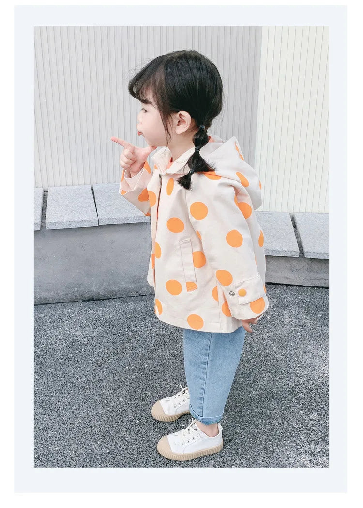 Abrigo cortavientos con estampado para niños y niñas, chaqueta con capucha, ropa de 1 a 7 años, novedad, primavera y otoño