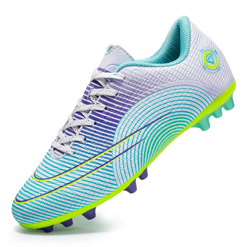 Football Shoes Low-top Lace up Soccer Football Boots FG HG PU Leather Team Sports Boy's Girls' Men's Women's Sneakers Athletic