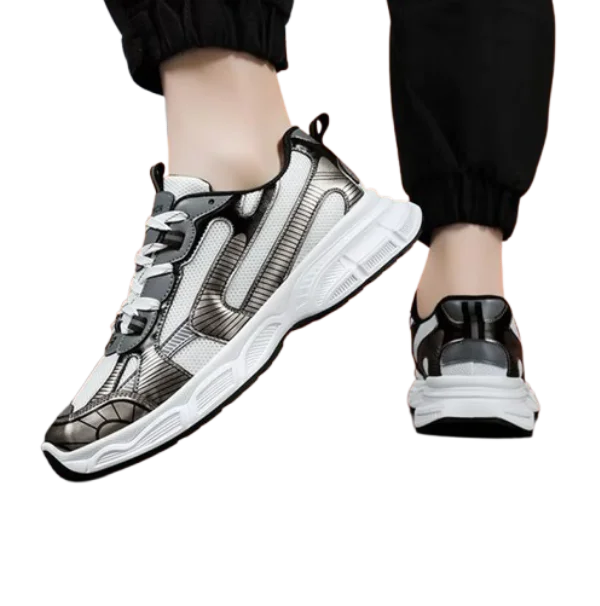 Men's Summer Running Shoes Breathable Cushioned Lightweight Lace-Up Closure Casual Athletic Sneakers