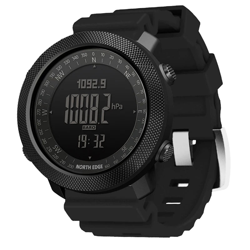 NORTH EDGE-reloj Digital deportivo para hombre, horas para correr, nadar, militar, altímetro, barómetro, brújula, resistente al agua, 50m