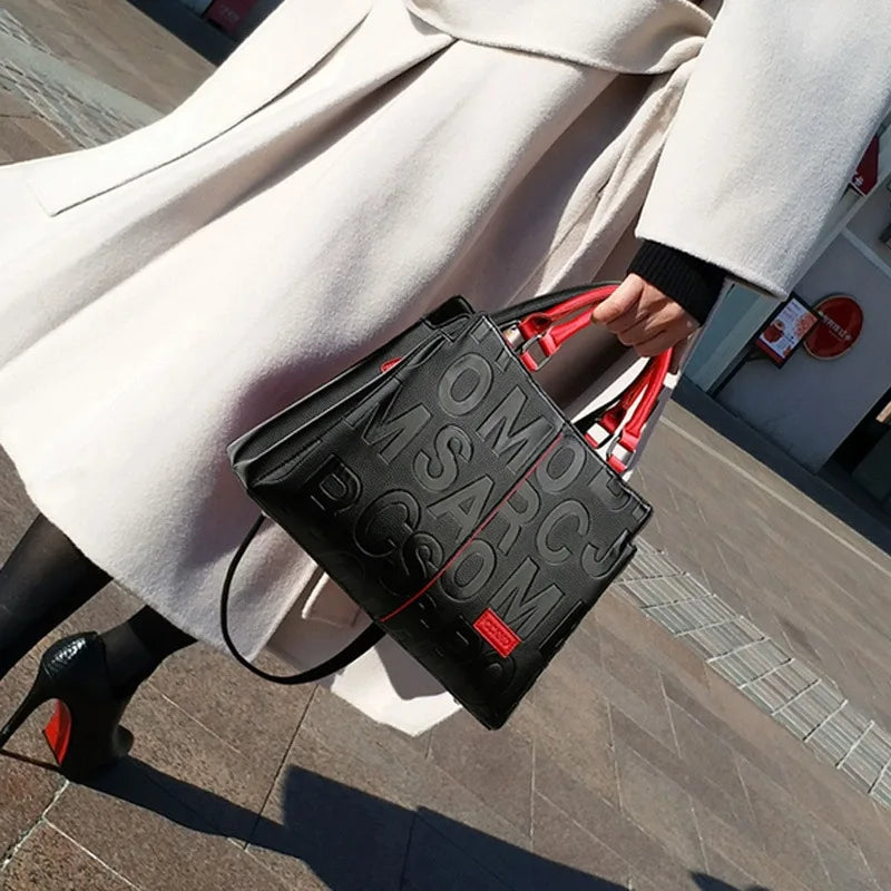 Bolso cruzado informal de cuero PU para mujer, bolso de mano de diseñador de lujo, bolso de hombro de viaje de gran capacidad