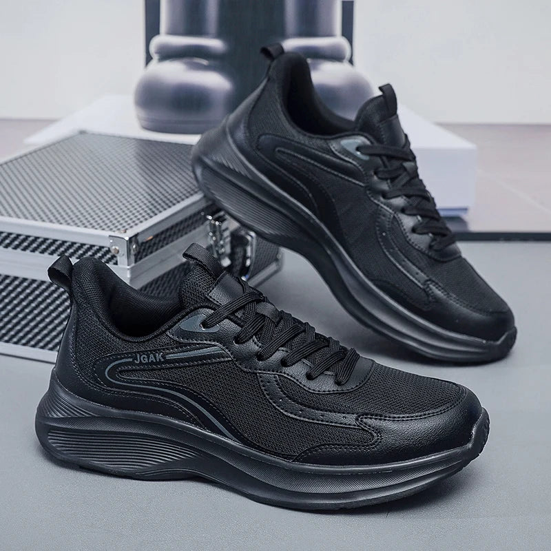 Men's Casual Sporty Sneakers Large Size MD Sole Breathable Mesh Upper New Cross-Border Walking and Running Sports Shoes