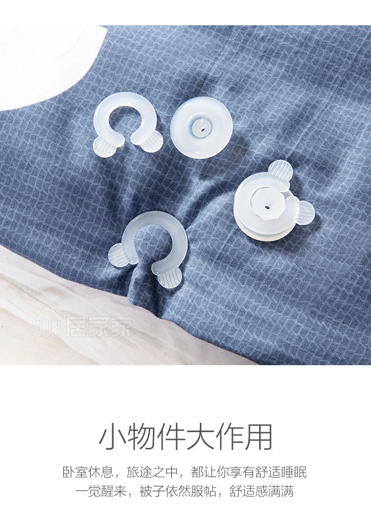 4 unids/set pinzas para edredón cama edredón Donuts fundas para edredón soportes para sábanas pinzas mantas accesorios para sábanas abrazadera de Clips de sujeción