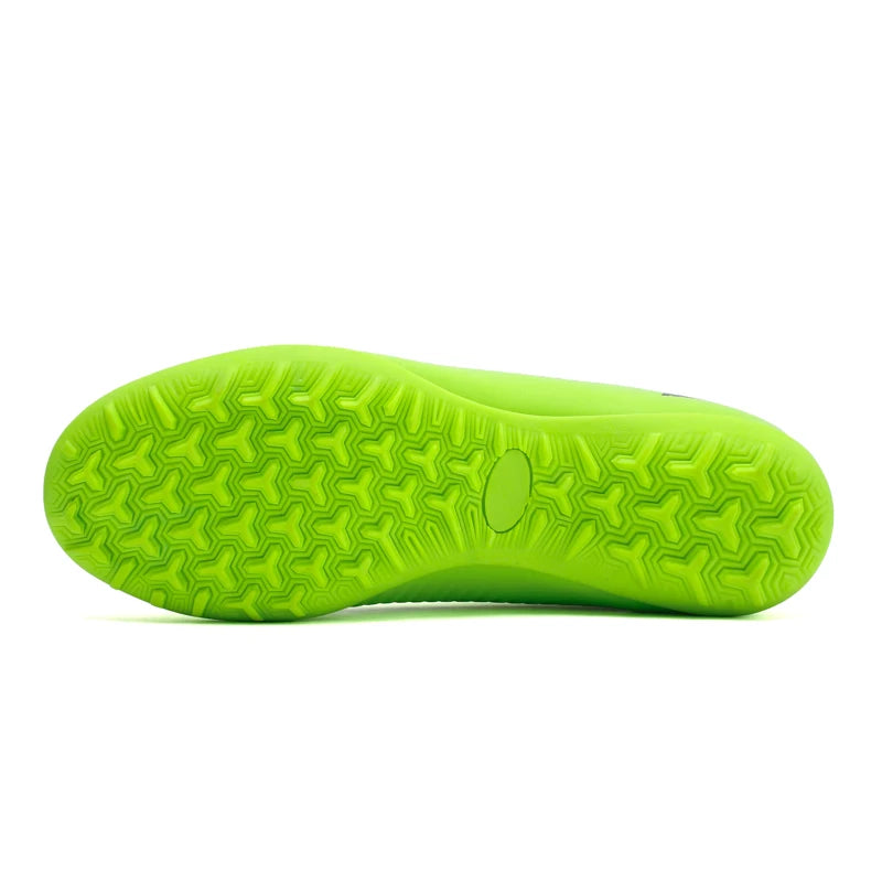 Football Shoes Low-top Lace up Soccer Futsal Football Boots TF PU Leather Team Sports Men's Women's Boy's Footwear Sneakers