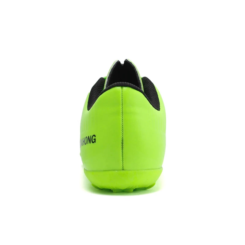Football Shoes Low-top Lace up Soccer Futsal Football Boots TF PU Leather Team Sports Men's Women's Boy's Footwear Sneakers