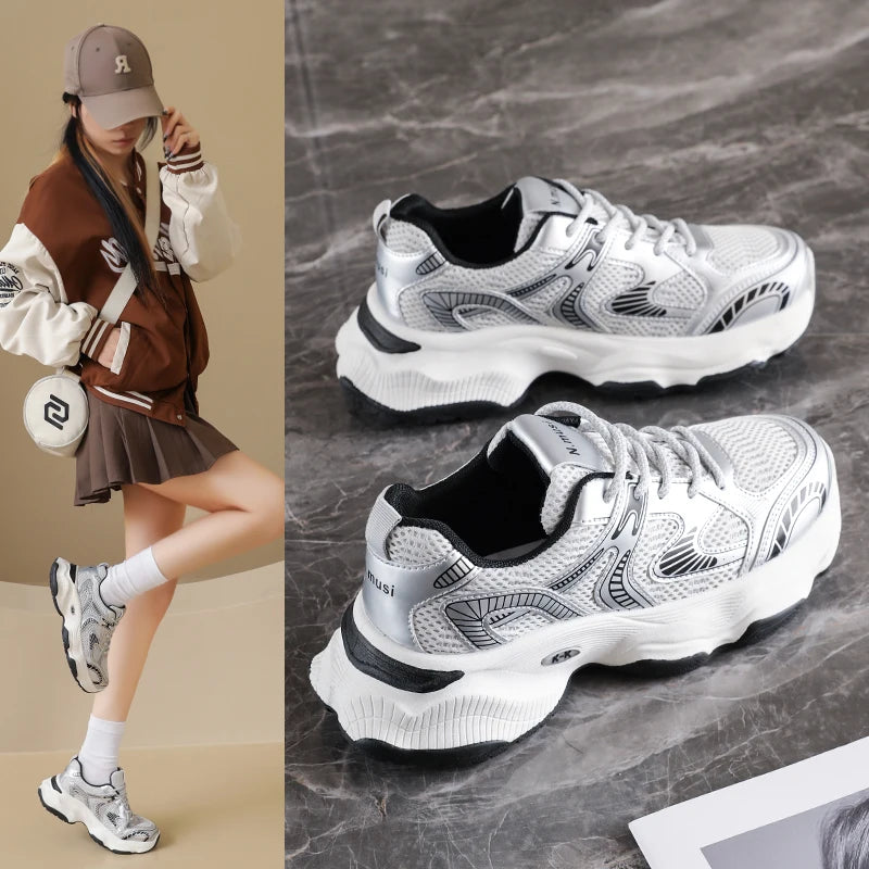 Cool Handsome Style Men's Sports Shoes Fashion Walking Style Casual Shoes Breathable comfort Increase Men's Shoes