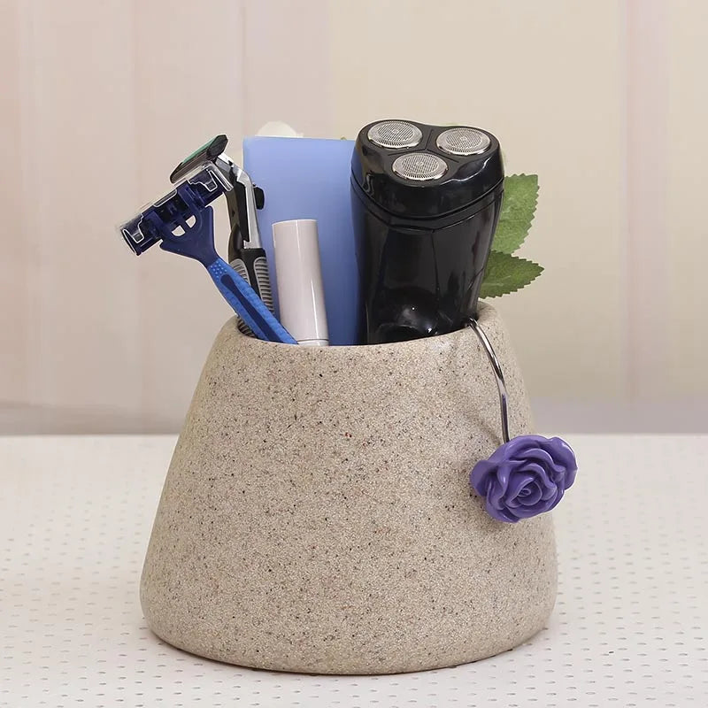 Botella de emulsión de resina para baño, taza para gárgaras de lavado de alto grado, traje de cepillo de dientes, jabonera de Banyo Aksesuarlari