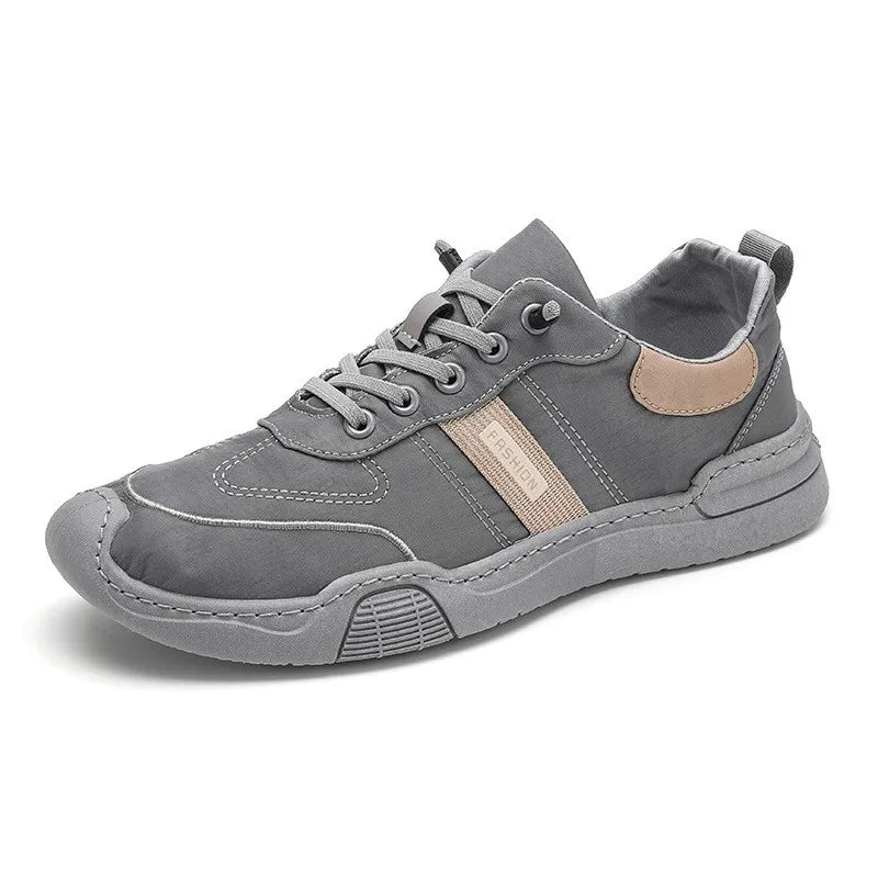 Men's Winter Breathable Canvas Shoes 2024 New Men's Cloth Shoes Korean Edition Trendy and Versatile Men's Casual Board Shoes