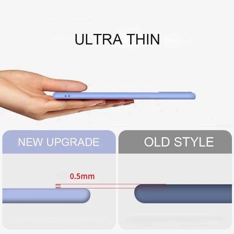 Funda para Redmi A1, Carcasa para Xiaomi Redmi A2 A1, Funda Protectora Original de Silicona Líquida Suave TPU para Teléfono Redmi A1