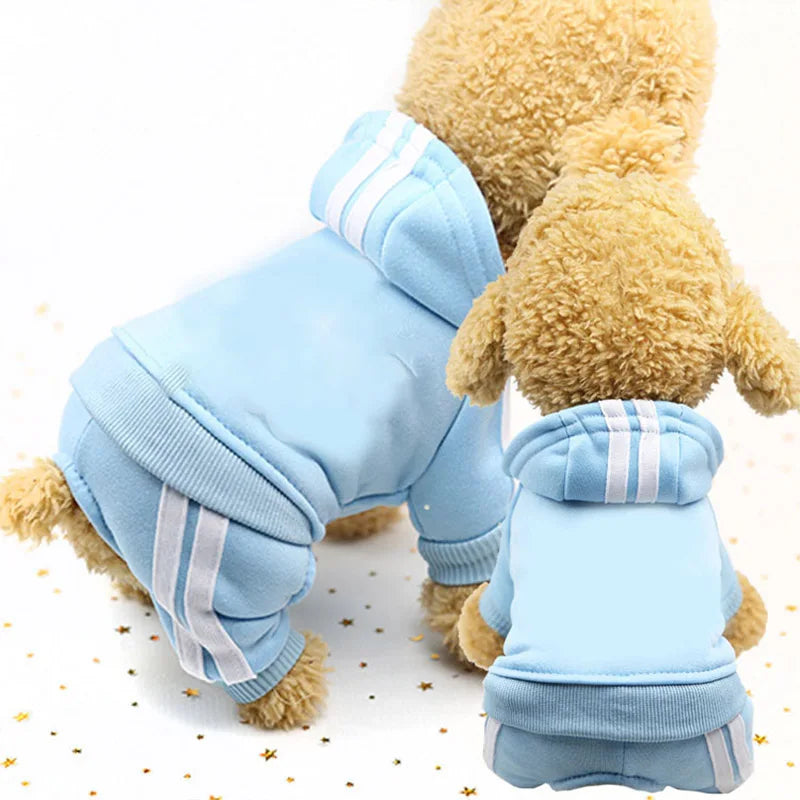 Ropa para perros Adidog, monos gruesos para perros, ropa de invierno para perros pequeños, mono para cachorros, traje de chándal para Yorkie