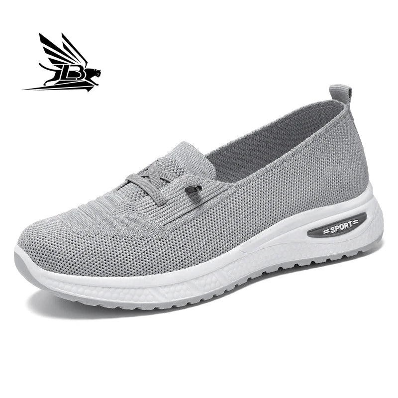 Fashion New Design Women's Shoes Casual Sports Walking Flying Weaving Shoes Women's Running Shoes