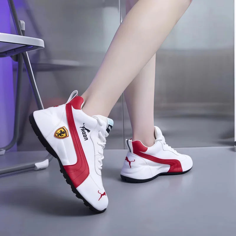 Custom Mens Sneakers Men's PU Waterproof Sports Leisure Shoes Breathable Thick Soled Fashionable Walking Shoes Unisex