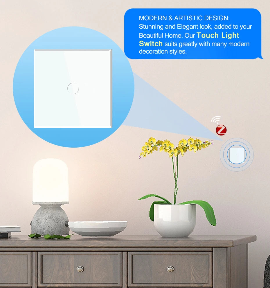 Interruptores BSEED Zigbee, interruptor de luz inteligente de 1/2/3 entradas, enchufes de pared normales de la UE, interruptores táctiles multicontrol, aplicación Tuya Smart Life Alexa