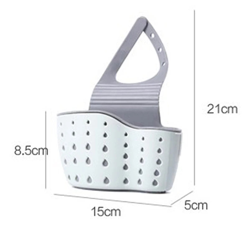 Soporte para fregadero de cocina, escurridor colgante, estante ajustable para esponja y jabón, organizador, soporte para grifo de baño, accesorios de cocina