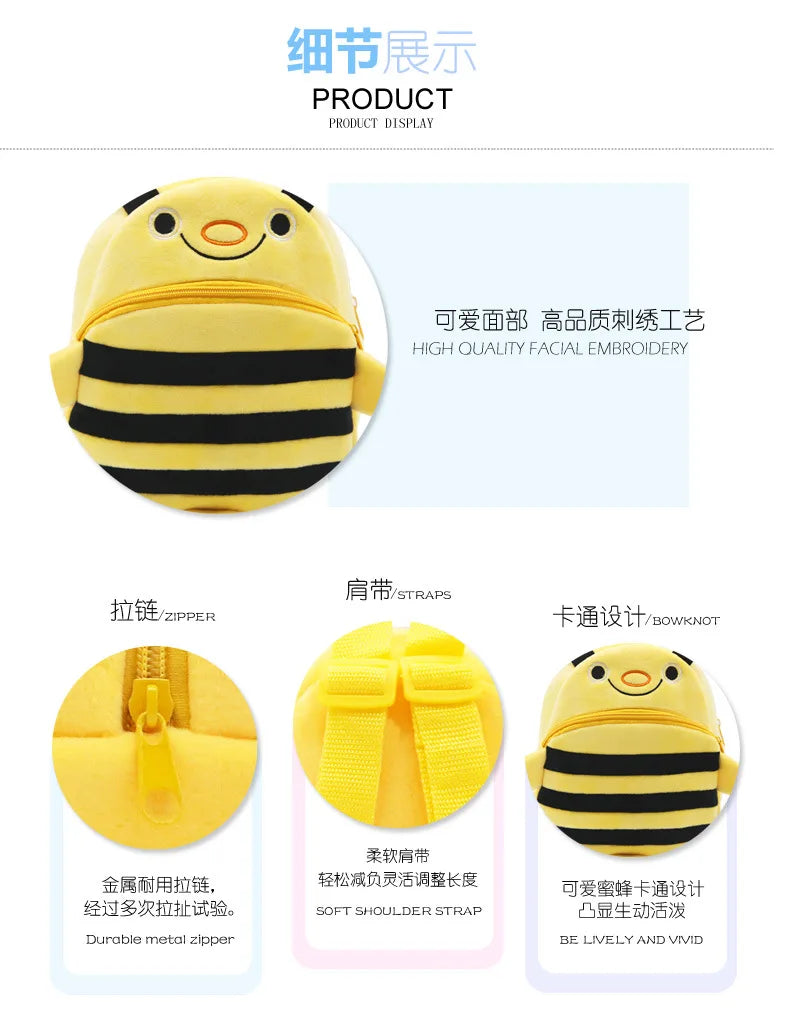 Mochilas de animales en 3D para niños y niñas, mochilas escolares con dibujos de pingüinos, juguetes de guardería, regalos, mochilas escolares